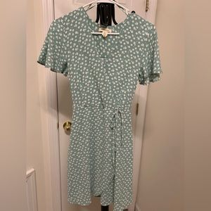 Green floral Mini Dress - XSmall